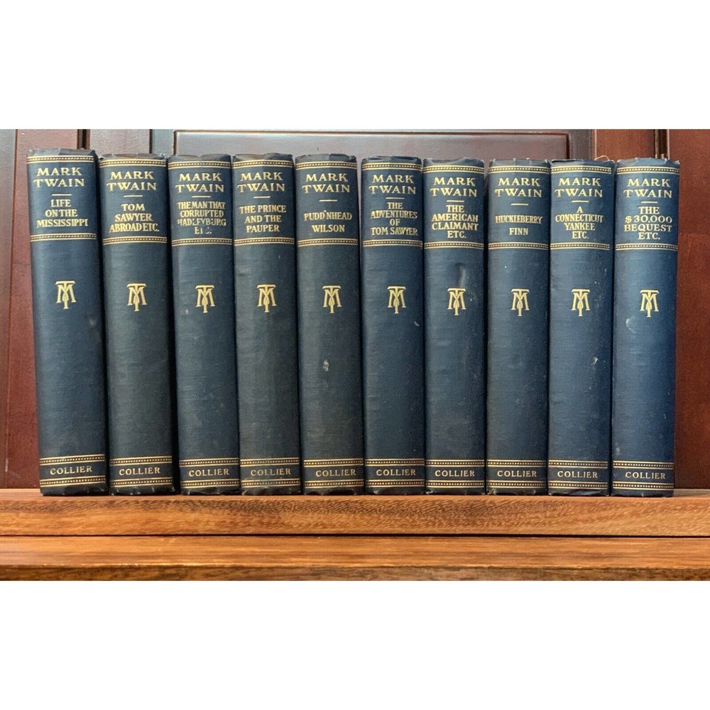 *SOLD* Vintage Set Of Mark Twain Classics By Collier